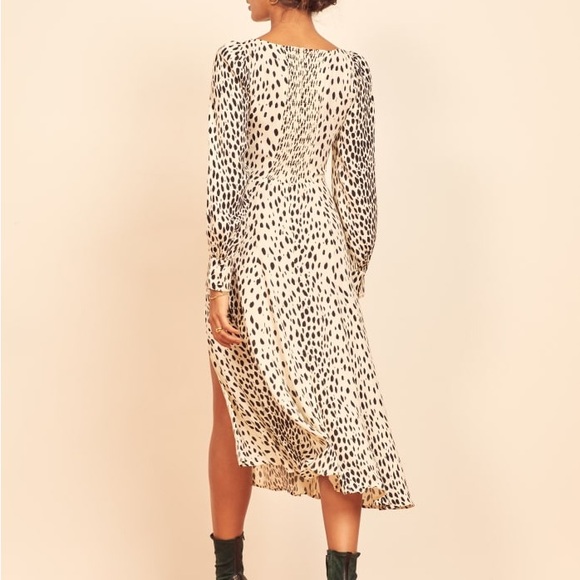 Reformation Alessia Cheetah print dress size 4 - Picture 2 of 2